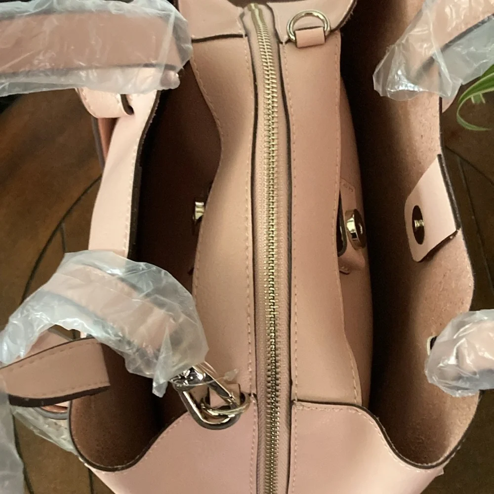 Splendid Blush Rose Leather Satchel Handbag NWT 🌹 - Picture 6 of 11